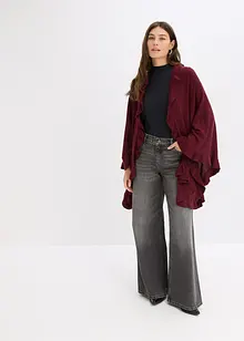 Poncho med kashmirandel, bonprix