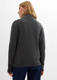 Stickad kofta av ekologisk bomull, bonprix