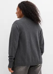 Stickad kofta av ekologisk bomull, bonprix