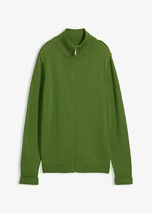 Stickad kofta av ekologisk bomull, bonprix