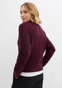 Grovstickad cardigan, bonprix