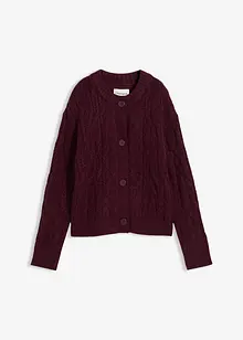 Grovstickad cardigan, bonprix