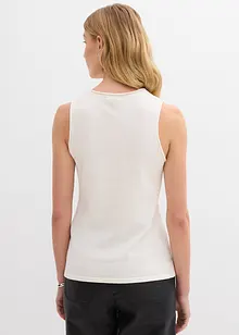 Stickat linne av ren bomull, bonprix