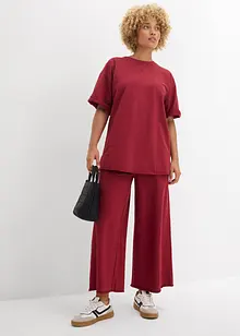 Lång T-shirt i ren bomull, bonprix