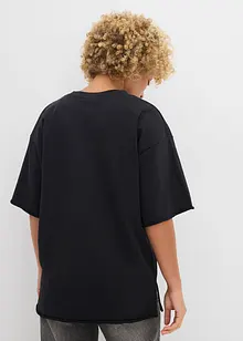 Lång T-shirt i ren bomull, bonprix