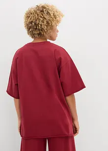 Lång T-shirt i ren bomull, bonprix