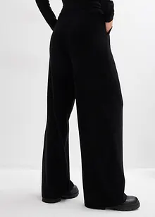 Stickad byxa av mjuk kashmirmix, bonprix