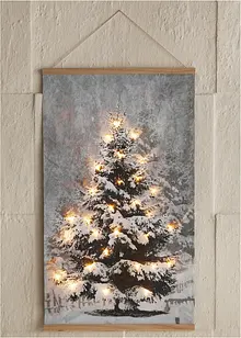 LED-canvas med julgransmotiv, bonprix