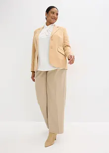 Jerseykavaj i bomull, figursydd, bonprix