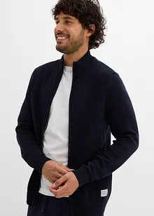 Cardigan med ståkrage i återvunnet material, bonprix