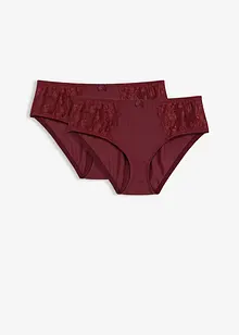 Maxitrosa med skir spets (2-pack), bonprix