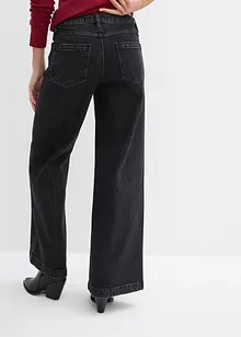 Wide Leg Jeans Mid Waist, Full Length, bonprix