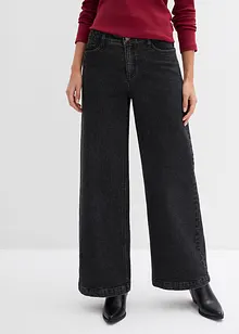 Wide Leg Jeans Mid Waist, Full Length, bonprix