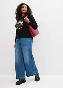 Långärmad topp i ren bomull, bonprix