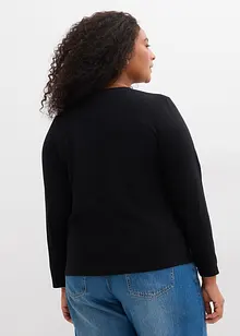 Långärmad topp i ren bomull, bonprix