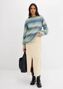 Grovstickad tröja av mjuk yllemix, bonprix