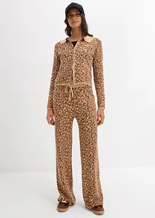 Finstickad cardigan i kort modell, bonprix