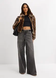 Oversizejacka i pälsimitation, bonprix