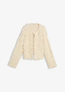 Cardigan i lurvigt material, bonprix