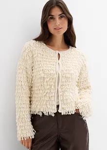 Cardigan i lurvigt material, bonprix