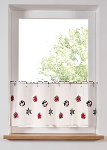 Cafégardin med julbroderi, bonprix