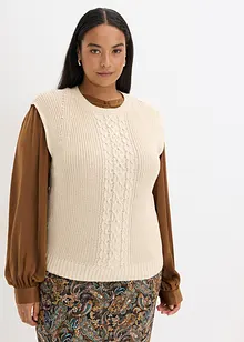 Slipover i bomullsblandning, bonprix