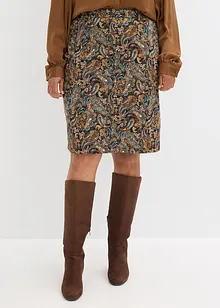 Stretchig kjol i bomullsmix, bonprix