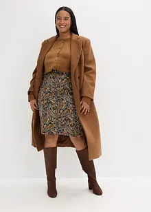 Stretchig kjol i bomullsmix, bonprix