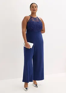 Jumpsuit med spets, bonprix