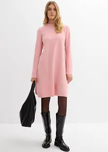 Stickad klänning i A-linjemodell, bonprix