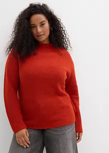 Finstickad tröja av ekologisk bomull, bonprix