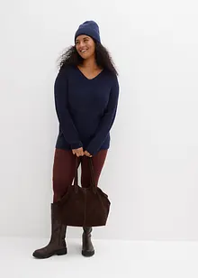 Finstickad tröja i ekologisk bomull, bonprix