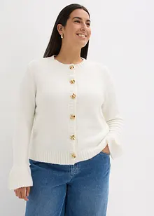 Cardigan med dekorativa knappar, bonprix