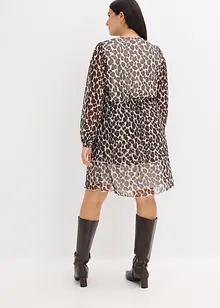 Tunikaklänning av mjuk mesh, bonprix