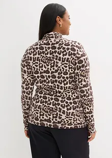 Långärmad topp i mjuk viskosmix, bonprix