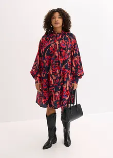 Klänning med knytband, bonprix