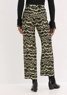 Palazzobyxa i tunn viskoskräpp, bonprix