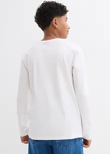 Långärmad T-shirt i ren ekologisk bomull (2-pack), bonprix