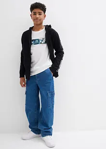 Långärmad T-shirt i ren ekologisk bomull (2-pack), bonprix