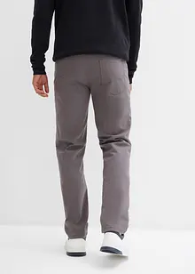 Stretchig byxa med värmande flanellfoder, normal passform, raka ben, bonprix