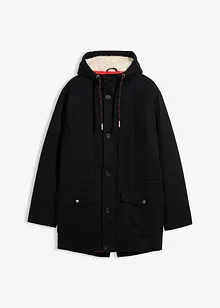 Vinterparkas med teddyfodrad huva, bonprix