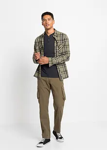 Långärmad farfarströja med ekologisk bomull (2-pack), bonprix