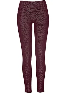 Leopardmönstrade jeggings, bonprix