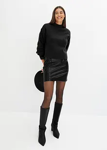 Kort kjol i skinnimitation, bonprix