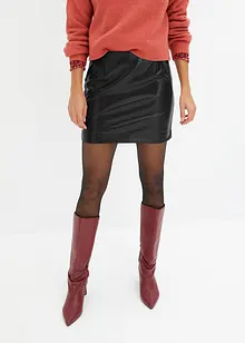 Kort kjol i skinnimitation, bonprix