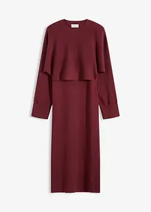 Stickad klänning och topp (2 delar), bonprix