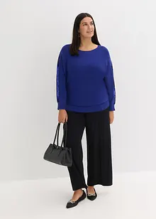 Finstickad tröja med paljetter, bonprix