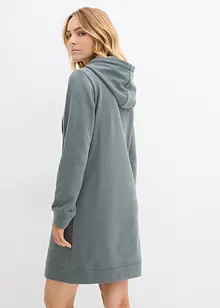 Trikåklänning med luva, bonprix