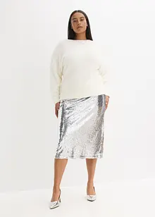 Paljettmidikjol, bonprix