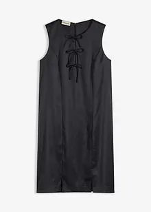 Miniklänning i glansig satin, bonprix